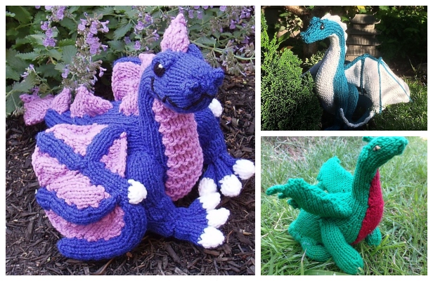 Knit Dragon Toy Free Knitting Patterns Paid
