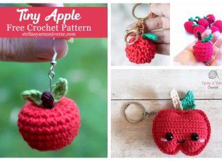 Crochet Mini Apple Keychain Amigurumi Free Patterns Crochet Mini Apple Keychain Amigurumi Free Patterns