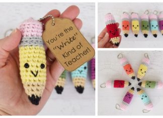 Crochet Pencil Keychain Amigurumi Free Pattern Crochet Pencil Keychain Amigurumi Free Pattern