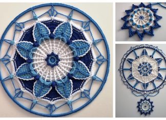Spring Blue Mandala Free Crochet Patterns Spring Blue Mandala Free Crochet Patterns