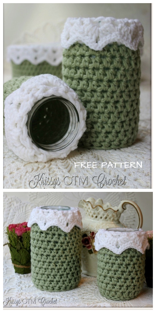 Crochet Victorian Jar Cover Free Crochet Pattern