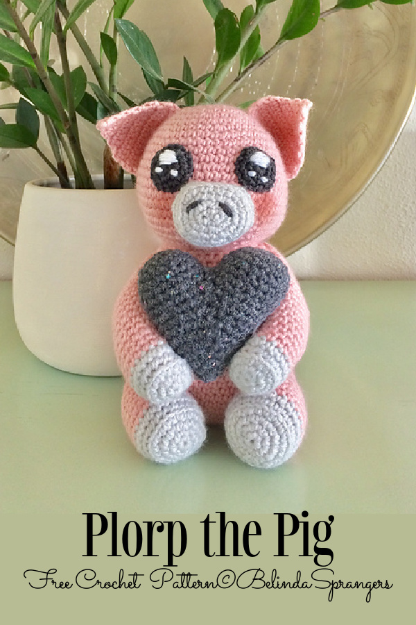 Crochet Plorp the Pig Amigurumi Free Patterns