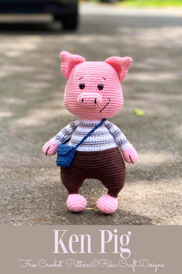 Crochet Ken Pig Amigurumi Free Patterns