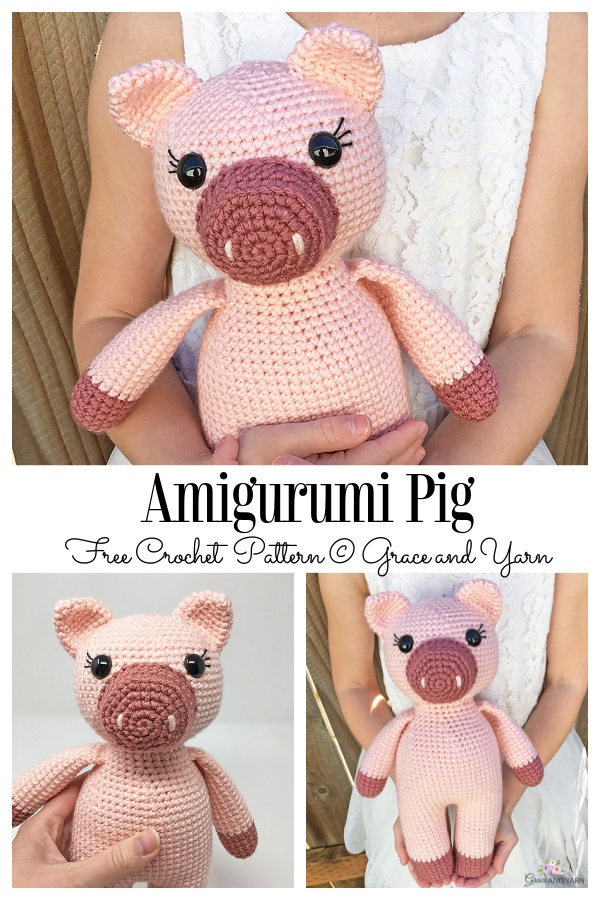 Crochet Cuddle Pig Amigurumi Free Patterns