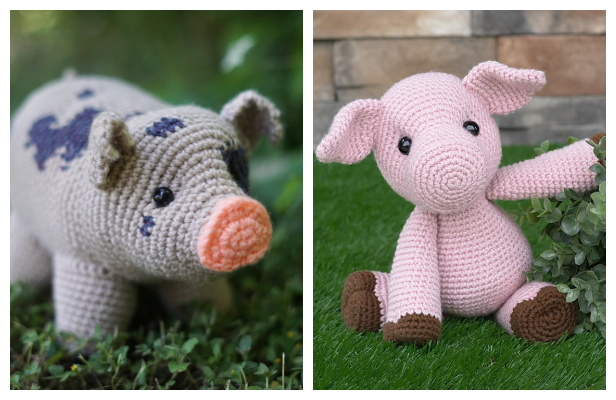 Crochet Cuddle Pig Amigurumi Free Patterns