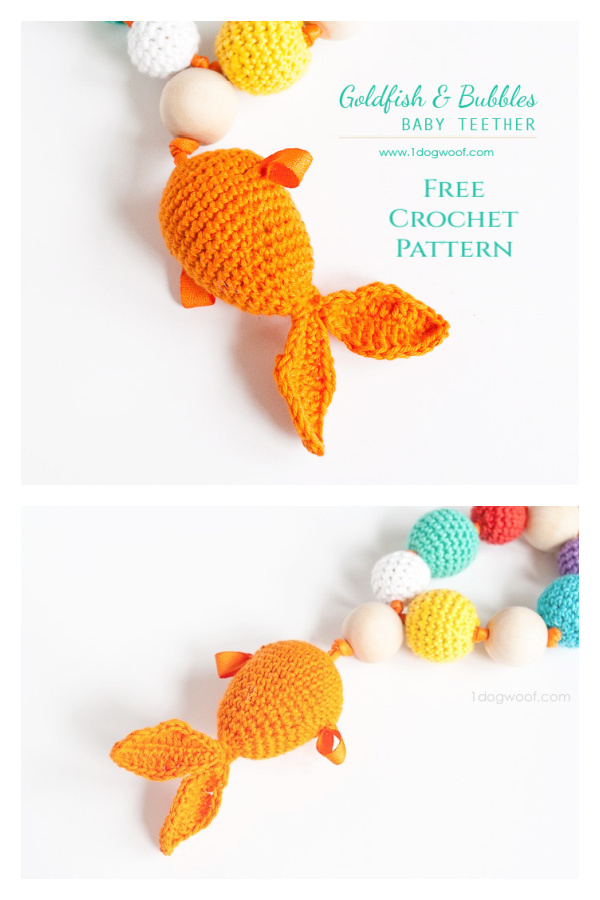 Crochet Goldfish Teether Amigurumi Free Patterns