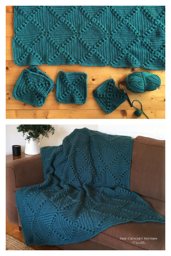 Farmhouse Granny Square Blanket Free Crochet Pattern + Video