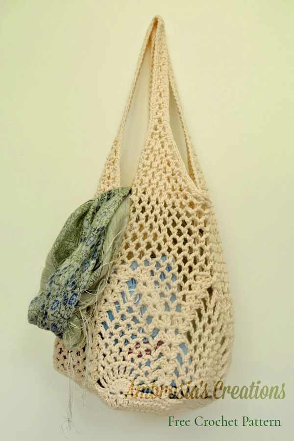 Pineapple Market Bag Free Crochet Patterns