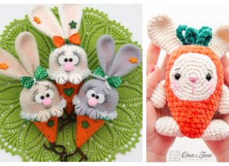 Crochet Carrot Bunny Amigurumi Free Patterns & Paid Crochet Carrot Bunny Amigurumi Free Patterns