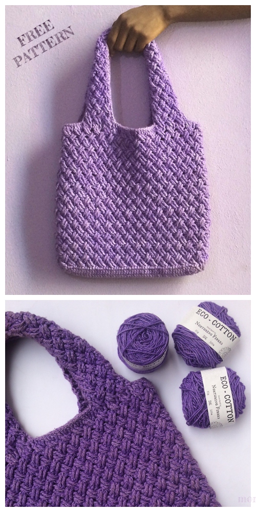 Celtic Weave Tote Bag Free Crochet Pattern
