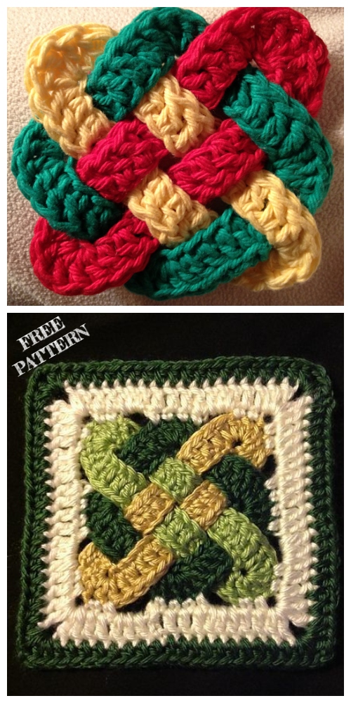 Crochet Celtic Knot Square Free Crochet Pattern