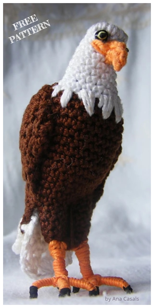 Crochet Bald Eagle Amigurumi Free Patterns
