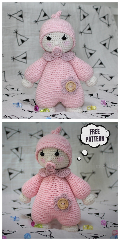Crochet Sleeping Doll Amigurumi Free Pattern