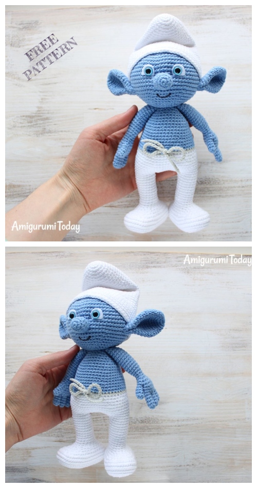 Crochet Smurf amigurumi pattern - Amigurumi Today