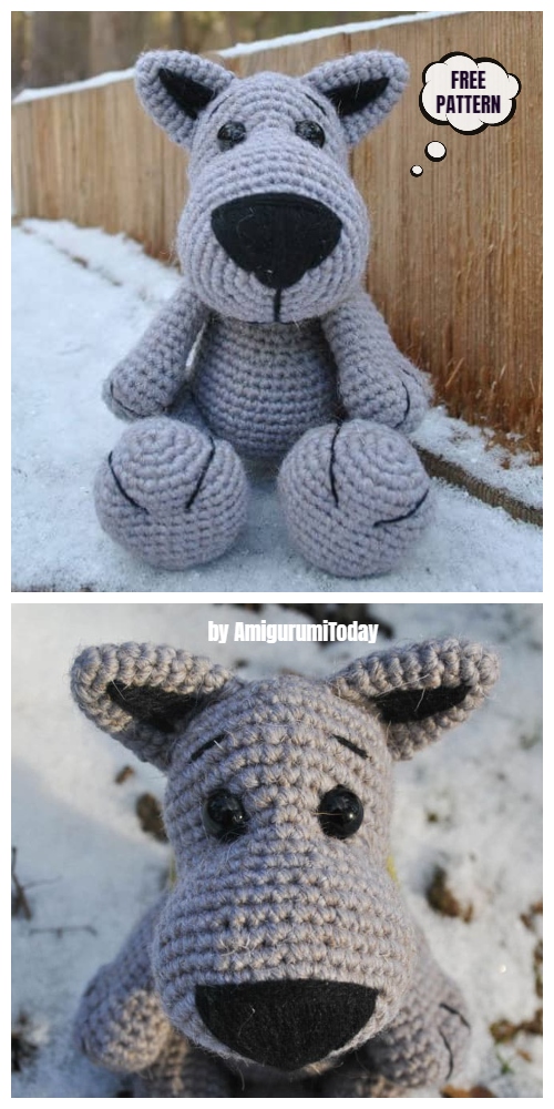 Crochet Wolf Amigurumi Free Patterns