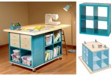 Ikea Kallax Cube Craft Table DIY Tutorial Ikea Kallax Cube Craft Table DIY Tutorial