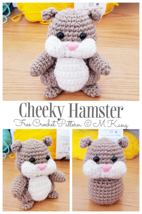 Crochet Cheeky Hamster Amigurumi Free Patterns