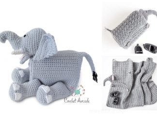 Cuddle Elephant Blanket Crochet Patterns Crochet Cuddle Elephant Blanket Free Crochet Pattern & Paid