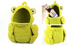 Frog Hanging Basket Free Crochet Pattern Crochet Frog Hanging Basket Free Crochet Pattern