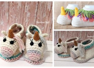 Unicorn Baby Booties Free Crochet Patterns + Video Crochet Unicorn Baby Booties Free Crochet Patterns +Video