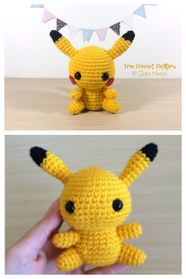 Crochet Pikachu Amigurumi Free Patterns