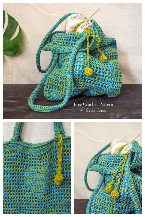 Mesh Market Bag Free Crochet Patterns