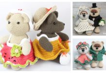 Crochet Wedding Bear Family Amigurumi Free Patterns Crochet Wedding Bear Family Amigurumi Free Patterns