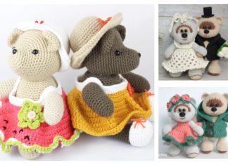 Crochet Wedding Bear Family Amigurumi Free Patterns Crochet Wedding Bear Family Amigurumi Free Patterns