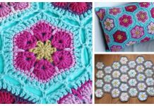 African Flower Cushion Free Crochet Patterns African Flower Cushion Free Crochet Patterns