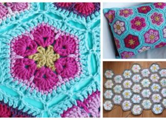 African Flower Cushion Free Crochet Patterns African Flower Cushion Free Crochet Patterns
