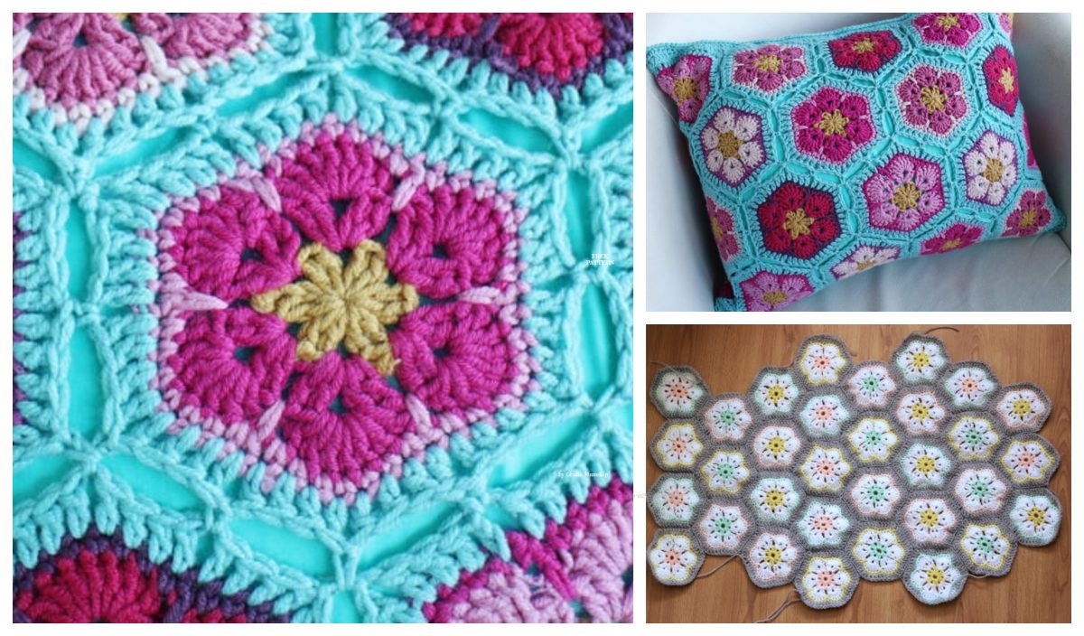 african flower crochet bag free pattern