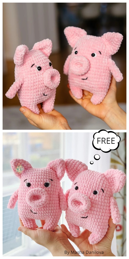 Crochet Big Snout Little Pig Amigurumi Free Pattern 