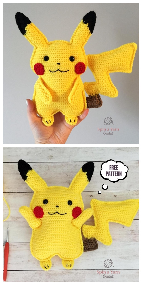 Crochet Pikachu Amigurumi Free Patterns