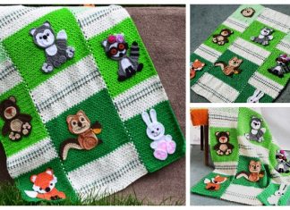 Forest Friends Baby Blanket Free Crochet Pattern & Paid Crochet Forest Friends Baby Blanket Free Crochet Pattern