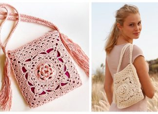 Jude Flower Square Bag Free Crochet Patterns Crochet Jude Flower Square Bag Free Crochet Patterns