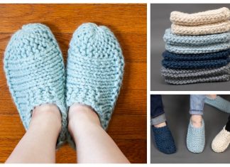 Knit Cloud Slippers Free Knitting Pattern Knit Cloud Slippers Free Knitting Pattern