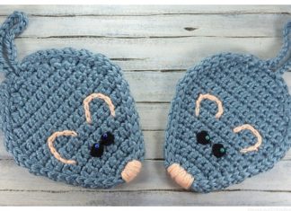 Mouse Potholder Free Crochet Pattern + Video Crochet Mouse Potholder Free Crochet Pattern + Video