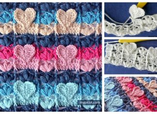 Textured Heart Stitch Free Crochet Pattern Crochet Textured Heart Stitch Free Crochet Pattern