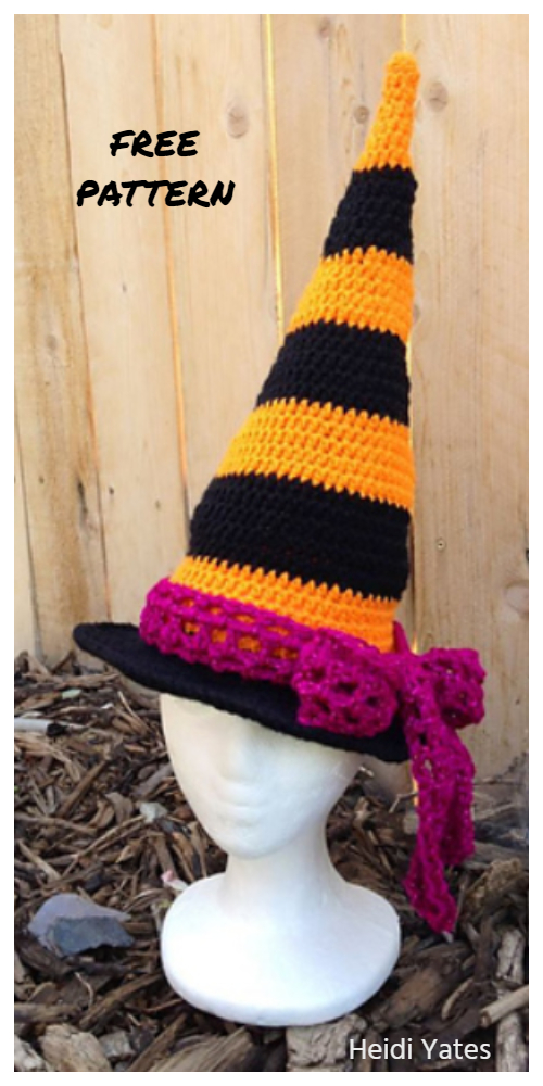 Halloween Wickida Witch Hat Free Crochet Patterns