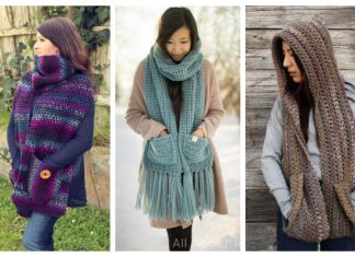 8 Pocket Scarf Free Crochet Patterns Pocket Scarf/Shawl Free Crochet Pattern & Paid