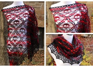 Skull Shawl Free Crochet Pattern + Video Fall Skull Shawl Free Crochet Pattern + Video
