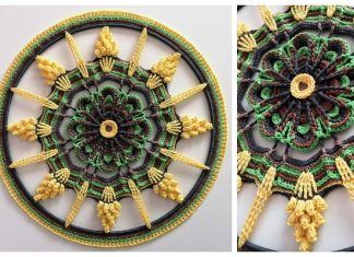 Touch of Sunbeams Mandala Free Crochet Pattern Touch of Sunbeams Mandala Free Crochet Pattern