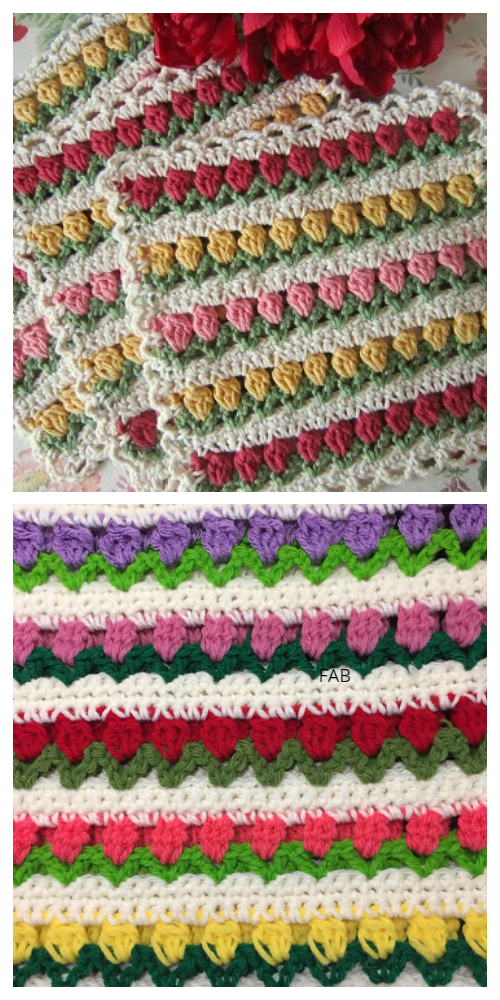 Crochet Tulip Stitch Free Crochet Patterns + Video