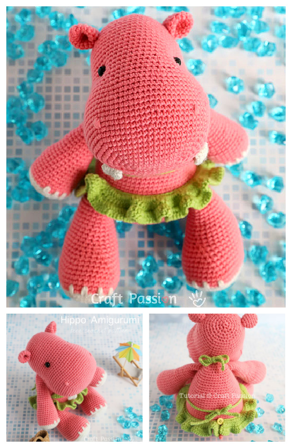Crochet Hippo Amigurumi Free Patterns