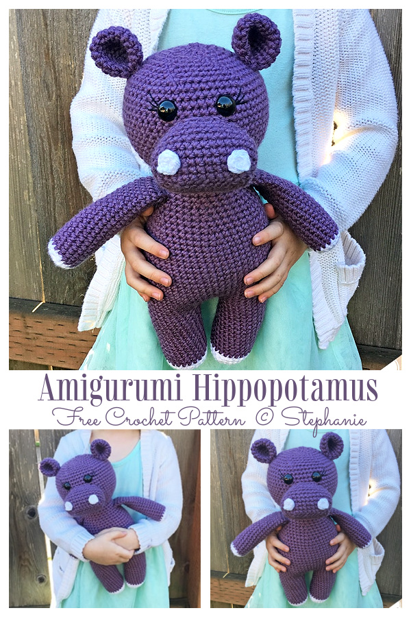 Crochet Hippo Amigurumi Free Patterns