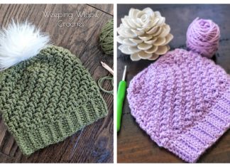 Diagonal Raised Beanie Hat Free Crochet Patterns Diagonal Raised Beanie Hat Free Crochet Patterns