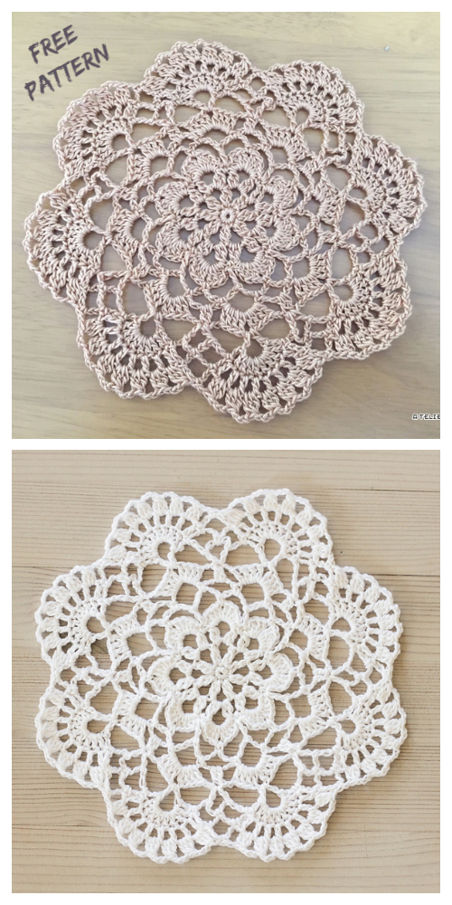 Easy Mini Cluster Lace Doily Free Crochet Patterns