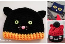 Halloween Black Cat Hat Free Crochet Patterns Halloween Black Cat Hat Free Crochet Patterns