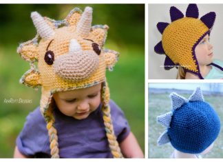 7 Kids Dinosaur Hat Free Crochet Patterns + Paid 7 Kids Dinosaur Hat Free Crochet Patterns + Paid