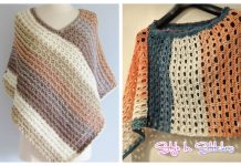 Women Sunset Poncho Free Crochet Patterns Women Sunset Poncho Free Crochet Patterns